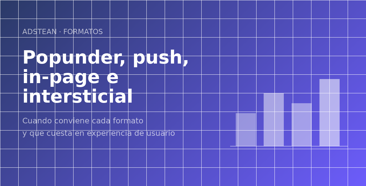 Popunder, push, in-page push and interstitial: choosing the right ad format instead of chasing CPM